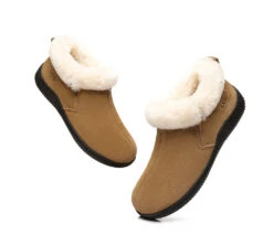 UGG Slippers Unisex Sheepskin Wool Ankle Booties Loafers Daley -Shoe Store ugg slippers as ugg ankle slippers unisex daley 6