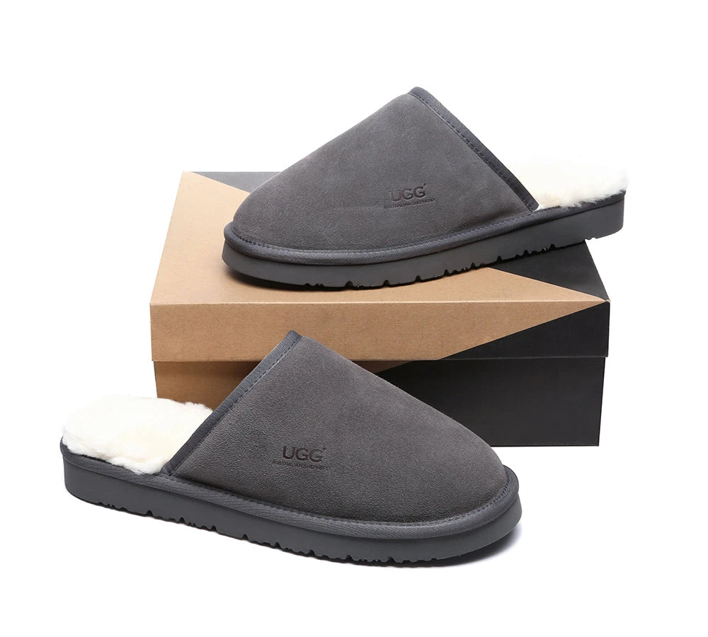 Men Slippers Sheepskin Wool Nonslip Home Slippers Cruz 12 Men Slippers Sheepskin Wool Nonslip Home Slippers Cruz - Image 10