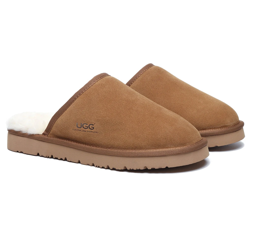 Men Slippers Sheepskin Wool Nonslip Home Slippers Cruz 4 Men Slippers Sheepskin Wool Nonslip Home Slippers Cruz - Image 2