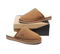 Men Slippers Sheepskin Wool Nonslip Home Slippers Cruz 25 Men Slippers Sheepskin Wool Nonslip Home Slippers Cruz -Shoe Store ugg slippers as ugg men cruz slippers 4