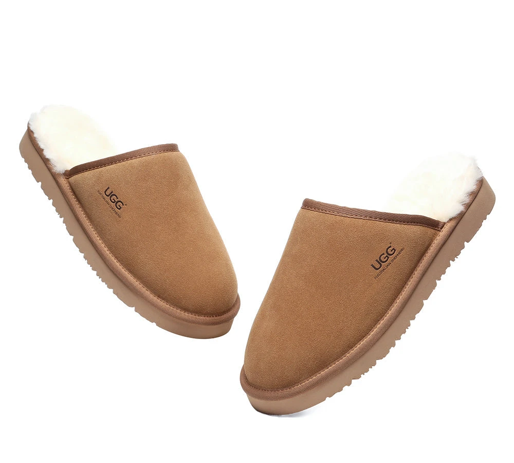 Men Slippers Sheepskin Wool Nonslip Home Slippers Cruz 7 Men Slippers Sheepskin Wool Nonslip Home Slippers Cruz - Image 5