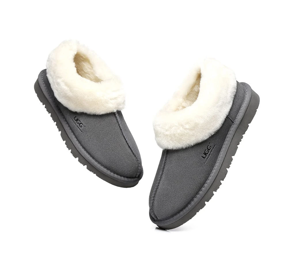 Homey Unisex Merino Sheepskin Lining Slippers Ankle Booties 14 Homey Unisex Merino Sheepskin Lining Slippers Ankle Booties - Image 12