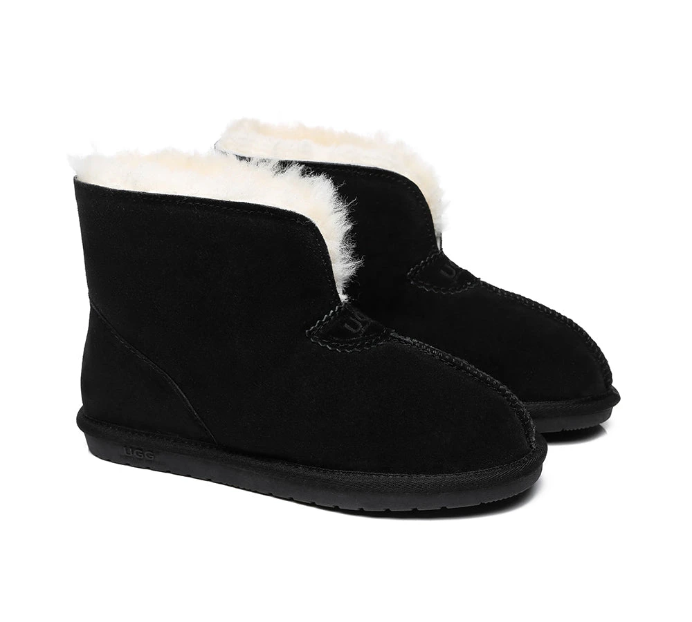Unisex Ankle Boots Double Faced Sheepskin Wool Water-Resistant Slipper Parker 11 Unisex Ankle Boots Double Faced Sheepskin Wool Water-Resistant Slipper Parker - Image 9