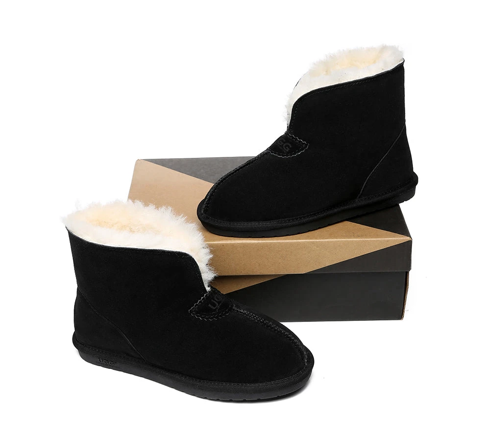 Unisex Ankle Boots Double Faced Sheepskin Wool Water-Resistant Slipper Parker 13 Unisex Ankle Boots Double Faced Sheepskin Wool Water-Resistant Slipper Parker - Image 11