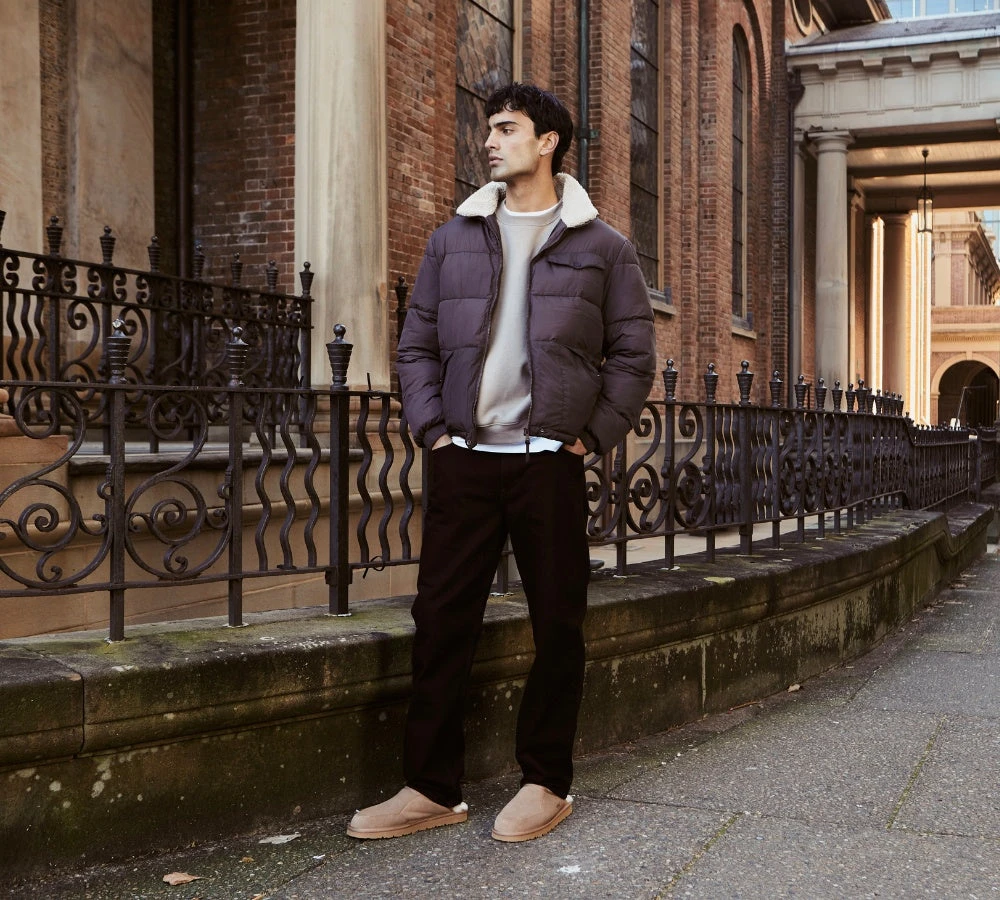 UGG Slippers Men Australian Genuine Sheepskin Wool Bred Scuffs 4 UGG Slippers Men Australian Genuine Sheepskin Wool Bred Scuffs - Image 2