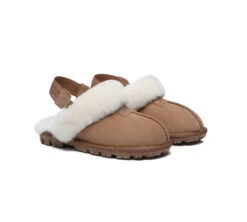 Sheepskin Wool Removable Strap Slingback Slippers Suzie -Shoe Store ugg slippers australian shepherd ugg sheepskin wool removable strap slingback slippers suzie 2