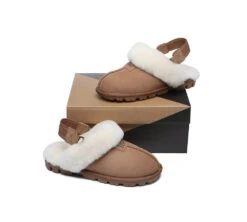 Sheepskin Wool Removable Strap Slingback Slippers Suzie -Shoe Store ugg slippers australian shepherd ugg sheepskin wool removable strap slingback slippers suzie 4