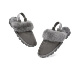 Sheepskin Wool Removable Strap Slingback Slippers Suzie Ll -Shoe Store ugg slippers australian shepherd ugg sheepskin wool removable strap slingback slippers suzie ll 11