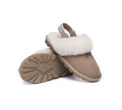 Sheepskin Wool Removable Strap Slingback Slippers Suzie Ll -Shoe Store ugg slippers australian shepherd ugg sheepskin wool removable strap slingback slippers suzie ll 15