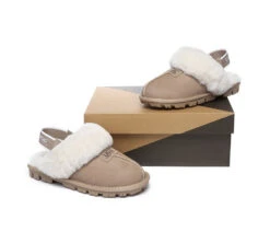 Sheepskin Wool Removable Strap Slingback Slippers Suzie Ll -Shoe Store ugg slippers australian shepherd ugg sheepskin wool removable strap slingback slippers suzie ll 16