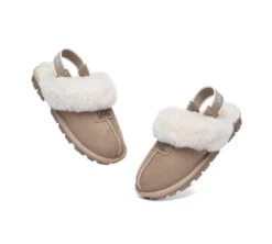 Sheepskin Wool Removable Strap Slingback Slippers Suzie Ll -Shoe Store ugg slippers australian shepherd ugg sheepskin wool removable strap slingback slippers suzie ll 17