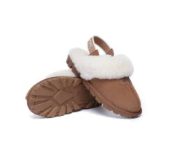Sheepskin Wool Removable Strap Slingback Slippers Suzie Ll -Shoe Store ugg slippers australian shepherd ugg sheepskin wool removable strap slingback slippers suzie ll 3