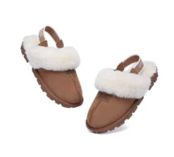 Sheepskin Wool Removable Strap Slingback Slippers Suzie Ll -Shoe Store ugg slippers australian shepherd ugg sheepskin wool removable strap slingback slippers suzie ll 5
