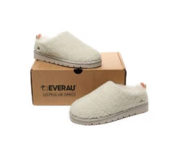 UGG Slippers Sheepskin Wool Plush Ankle Booties Teddycozy -Shoe Store ugg slippers everau ugg sheepskin wool plush ankle slippers teddycozy 12