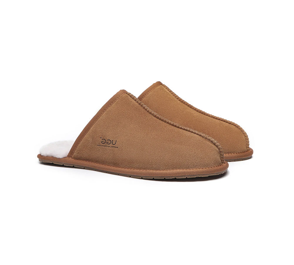 Men UGG Slippers Sheepskin Wool Home Slippers Bennett 4 Men UGG Slippers Sheepskin Wool Home Slippers Bennett - Image 2