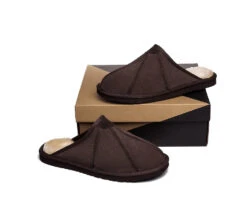 UGG Slippers Men Sheepskin Wool House Slippers Rafael Scuff -Shoe Store ugg slippers mens ugg slippers scuff rafael 11