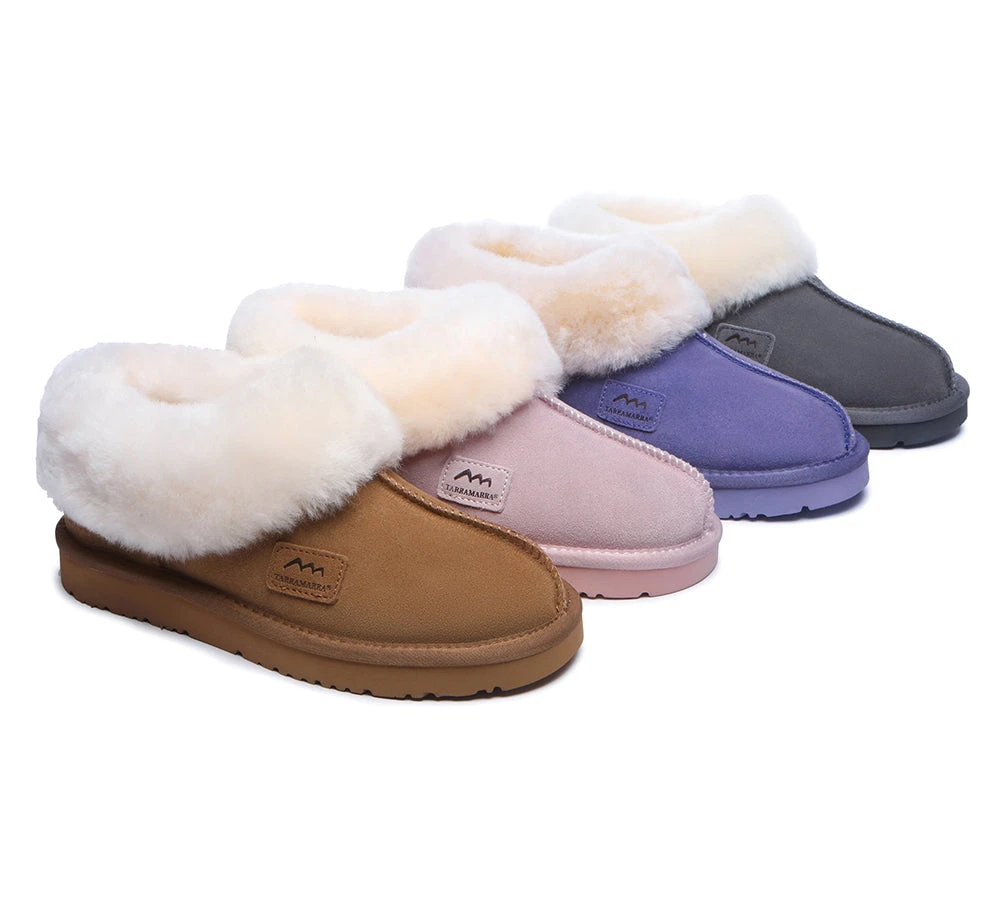 Premium Australian Sheepskin Ankle Unisex Slipper Homey 3 Premium Australian Sheepskin Ankle Unisex Slipper Homey