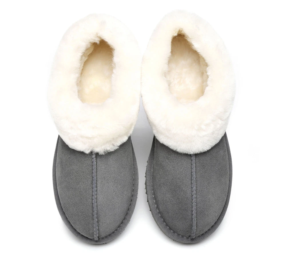 Premium Australian Sheepskin Ankle Unisex Slipper Homey 20 Premium Australian Sheepskin Ankle Unisex Slipper Homey - Image 18