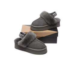 UGG Slipper Women Sheepskin Wool Removable Strap Slingback Waffle Platform Sandals 34 UGG Slipper Women Sheepskin Wool Removable Strap Slingback Waffle Platform Sandals -Shoe Store ugg slippers removable strap slingback ugg slipper women waffle platform 11