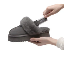 UGG Slipper Women Sheepskin Wool Removable Strap Slingback Waffle Platform Sandals 38 UGG Slipper Women Sheepskin Wool Removable Strap Slingback Waffle Platform Sandals -Shoe Store ugg slippers removable strap slingback ugg slipper women waffle platform 15