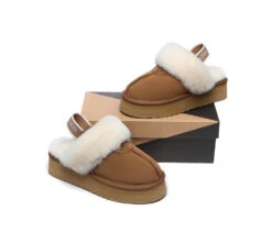 UGG Slipper Women Sheepskin Wool Removable Strap Slingback Waffle Platform Sandals 27 UGG Slipper Women Sheepskin Wool Removable Strap Slingback Waffle Platform Sandals -Shoe Store ugg slippers removable strap slingback ugg slipper women waffle platform 4
