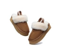 UGG Slipper Women Sheepskin Wool Removable Strap Slingback Waffle Platform Sandals 28 UGG Slipper Women Sheepskin Wool Removable Strap Slingback Waffle Platform Sandals -Shoe Store ugg slippers removable strap slingback ugg slipper women waffle platform 5
