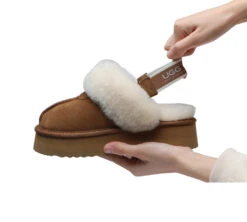 UGG Slipper Women Sheepskin Wool Removable Strap Slingback Waffle Platform Sandals 31 UGG Slipper Women Sheepskin Wool Removable Strap Slingback Waffle Platform Sandals -Shoe Store ugg slippers removable strap slingback ugg slipper women waffle platform 8