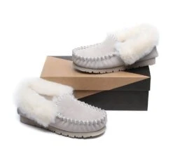 Australian Premium Sheepskin Popo Moccasins 32 Australian Premium Sheepskin Popo Moccasins -Shoe Store ugg slippers ugg ankle slippers unisex popo moccasins 3
