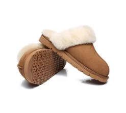 UGG Slippers Women Men Premium Sheepskin Wool House Slippers Muffin -Shoe Store ugg slippers ugg premium sheepskin slipper muffin 12