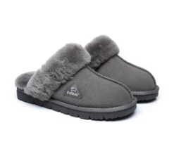 UGG Slippers Women Men Premium Sheepskin Wool House Slippers Muffin -Shoe Store ugg slippers ugg premium sheepskin slipper muffin 23