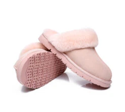 UGG Slippers Women Men Premium Sheepskin Wool House Slippers Muffin -Shoe Store ugg slippers ugg premium sheepskin slipper muffin 4