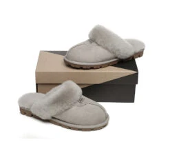 UGG Double Face Sheepskin Wool Scuff Slippers Waffle -Shoe Store ugg slippers ugg slippers double face sheepskin unisex waffle scuff 11 9f956ce1 64c9 4d9e a43d dcb3caad2429
