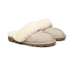 UGG Double Face Sheepskin Wool Scuff Slippers Waffle -Shoe Store ugg slippers ugg slippers double face sheepskin unisex waffle scuff 18 0215fa90 e322 488a a51f fe7bc46970fb