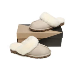 UGG Double Face Sheepskin Wool Scuff Slippers Waffle -Shoe Store ugg slippers ugg slippers double face sheepskin unisex waffle scuff 19 dc62bc4d bbeb 420c b8ff 70270e6f9a3b