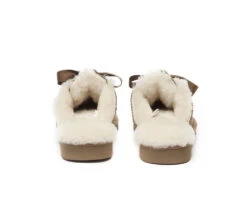 UGG Slippers Women Sheepskin Wool Adjustable Ribbon Slippers Nonslip Ruby 27 UGG Slippers Women Sheepskin Wool Adjustable Ribbon Slippers Nonslip Ruby -Shoe Store ugg slippers ugg slippers women sheepskin wool ribbon bow ruby 9