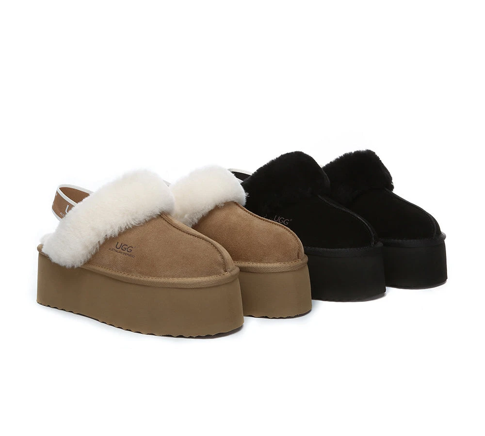 UGG Slippers Women Slingback Platform Slippers Muffin Plus 3 UGG Slippers Women Slingback Platform Slippers Muffin Plus