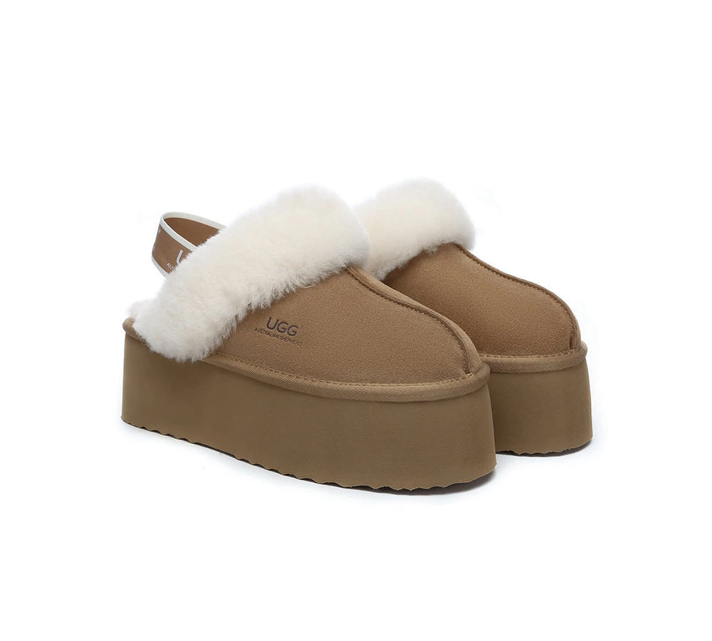 UGG Slippers Women Slingback Platform Slippers Muffin Plus 4 UGG Slippers Women Slingback Platform Slippers Muffin Plus - Image 2