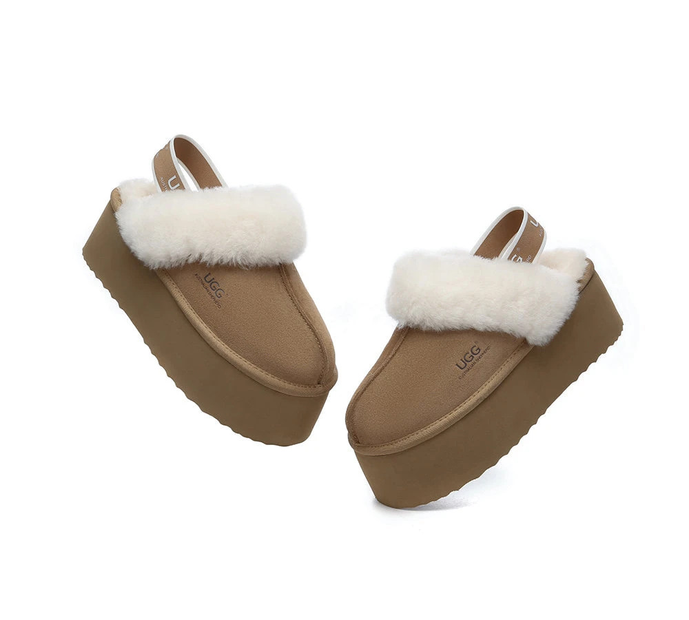 UGG Slippers Women Slingback Platform Slippers Muffin Plus 7 UGG Slippers Women Slingback Platform Slippers Muffin Plus - Image 5