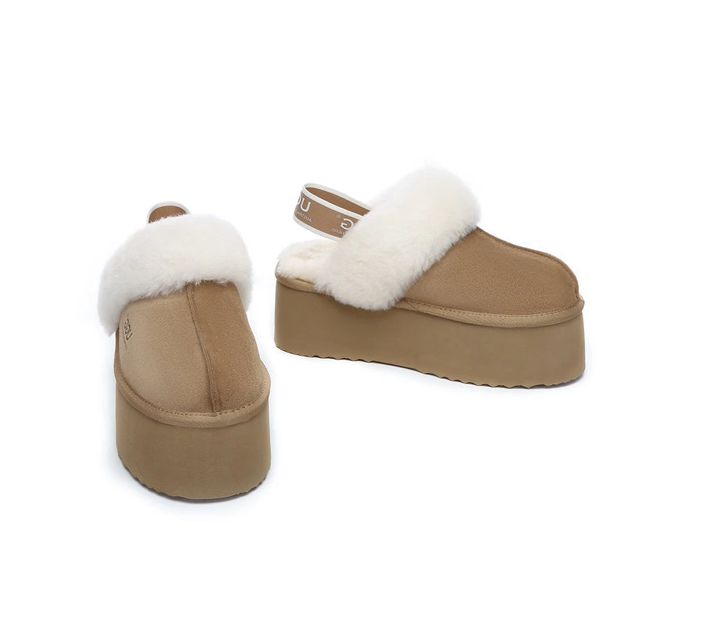 UGG Slippers Women Slingback Platform Slippers Muffin Plus 8 UGG Slippers Women Slingback Platform Slippers Muffin Plus - Image 6