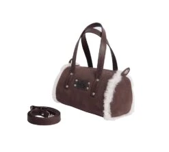 Women Sheepskin Wool Medium Hand Carry Zip Barrel Bag 31 Women Sheepskin Wool Medium Hand Carry Zip Barrel Bag -Shoe Store women sheepskin wool medium hand carry zip barrel bag uggoutlet bags chocolate one size 547467